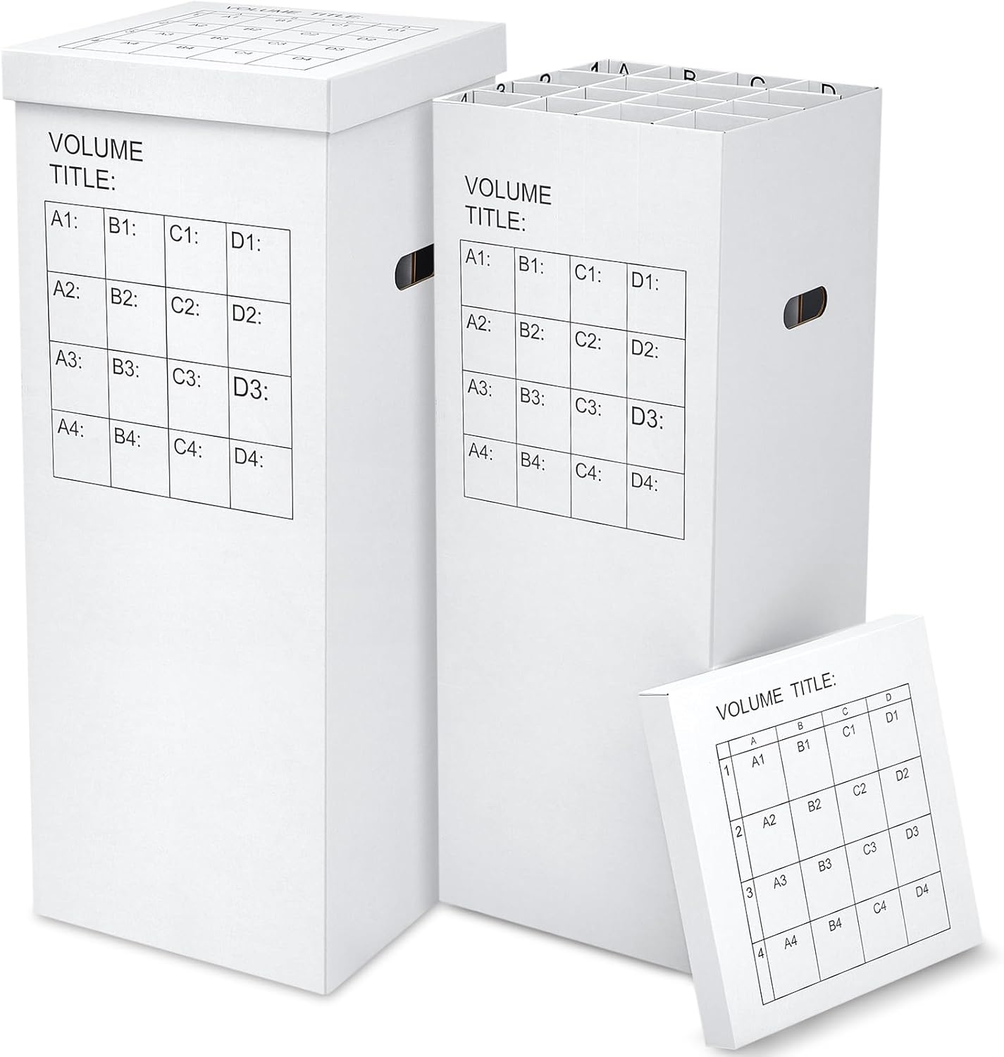 PerKoop 2 Pack Blueprint Holder Storage Organizer for Storing Poster Anchor Charts 32 Slots 37 x 14.2 x 14.2 Inch Blueprint Roll File Holder for Architectural Map School Office Home Items