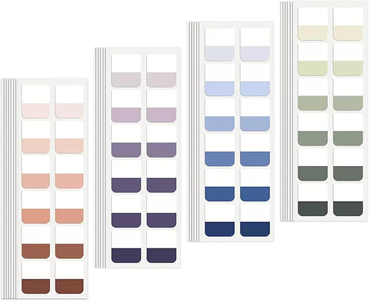 Potanro Book Tabs 480 PCS Annotation Tabs Transparent Sticky Notes Tabs for Notebooks 1 Inch Repositionable Index Tabs for Annotating Books and File Classification (Medium)