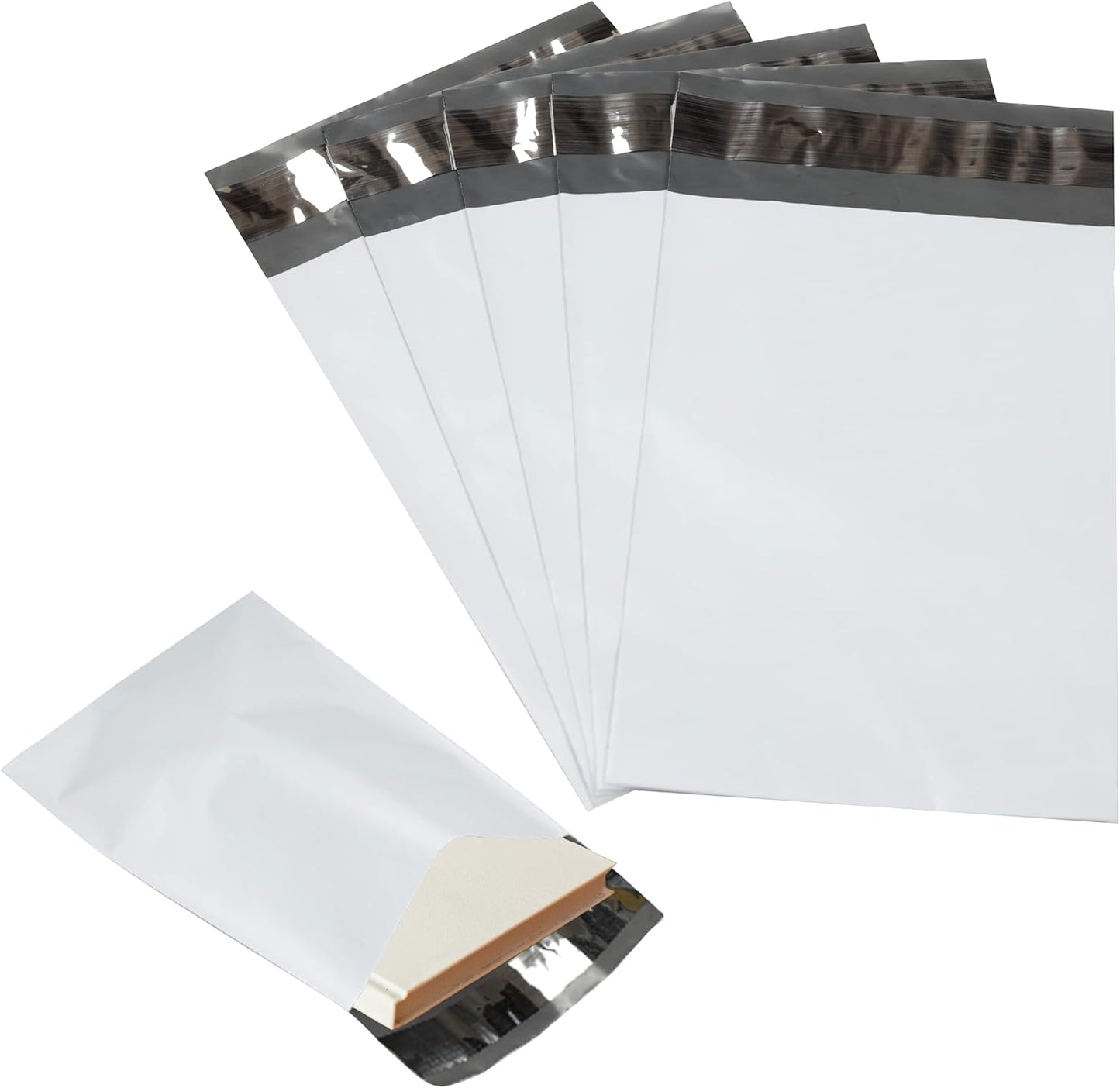 150 Pack Secure Seal White Poly Mailers - Safe Shipping with 32x32 Mailers - Self Sealing 2 Mil Poly Shipping Envelopes