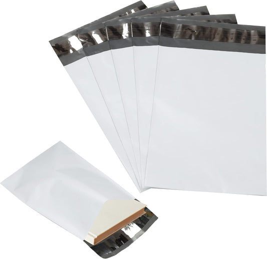 2000 Pack Secure Seal White Poly Mailers Shipping Bags - Safe Shipping with 12x15.5 Mailers Poly Bags - E-Commerce Poly Bags for Shipping - Self Sealing 2 Mil Poly Shipping Envelopes