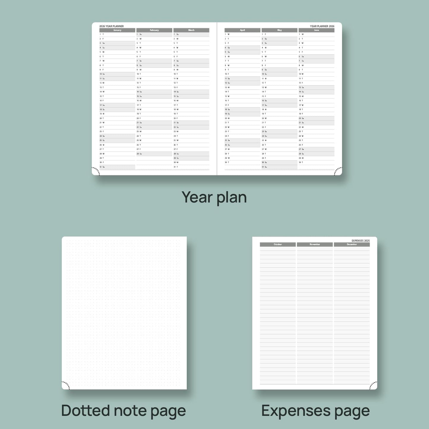 POPRUN Planner 2025-2026, (Large 8.5'' x 10.5'' Hard Cover) Academic Calendar (July 25-June 26) Daily Weekly and Monthly Appointment Book with Hourly Time Slots, Monthly Tabs, 100 GSM - Violet