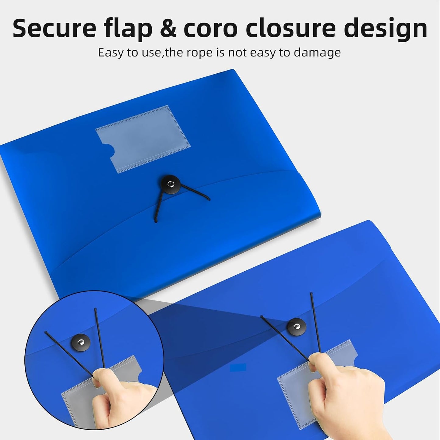 3 Pack 7 Pocket Accordian File Organizer, Expanding File Folder with Labels, Plastic Expandable File Folder for Documents Letter Size A4 Papers