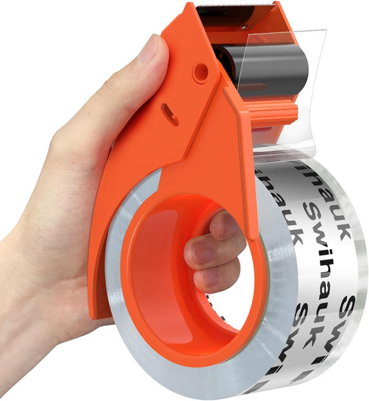 1.88 in x 66.6 YDs Clear Heavy Duty Packing Tape with Dispenser, Strong & Durable Shipping Tape, Packaging Tape, Packing Tape Dispenser for Packing Boxes, Moving Supplies, Shipping and Mailing