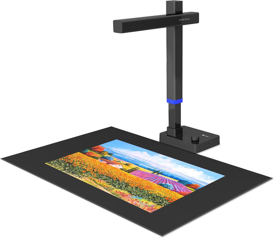 CZUR Shine Ultra Pro 24MP Document Scanner, USB Book Scanner, Portable Document Camera, A3 Large Format Book Scanner, Adjustable Height, Max DPI 440, for Windows & Mac