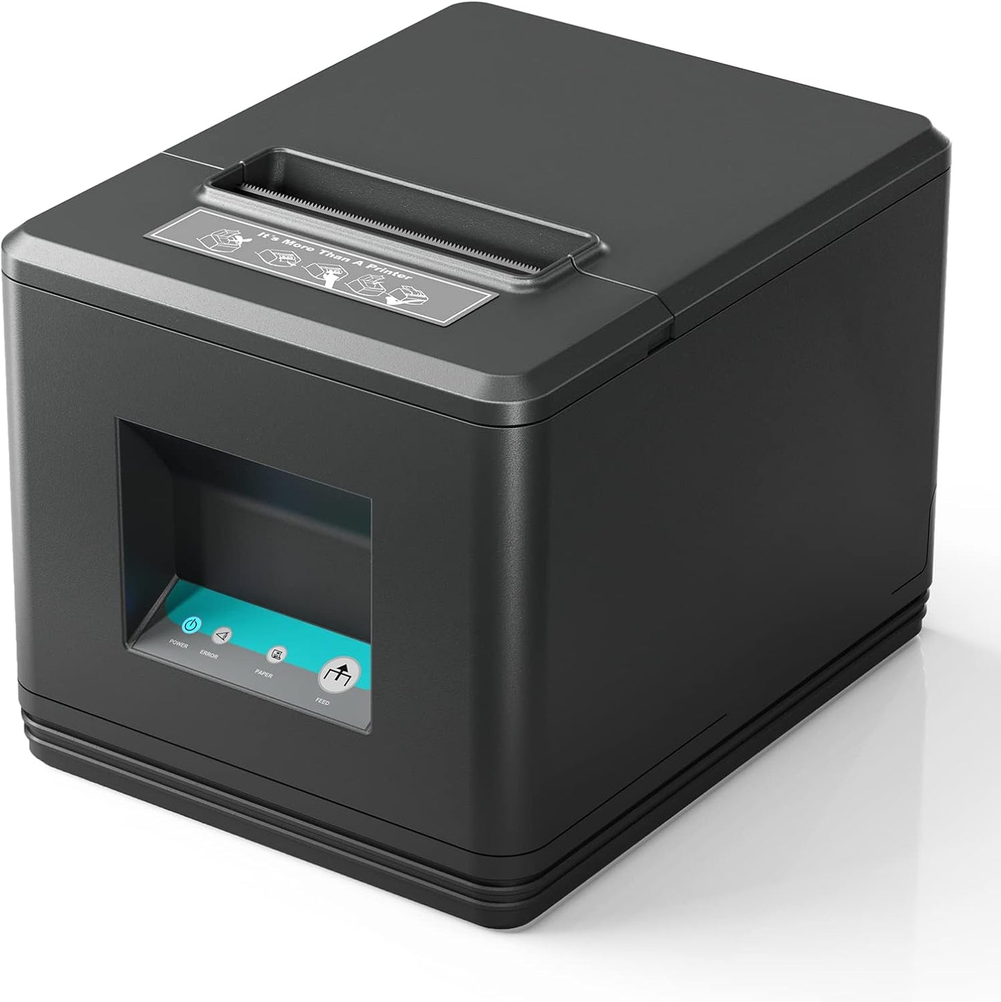 MUNBYN 80mm USB Thermal Receipt Printer, POS Printer with Auto Cutter ESC/POS Command Support Windows Mac, Do Not Support Square (Only USB Interface)