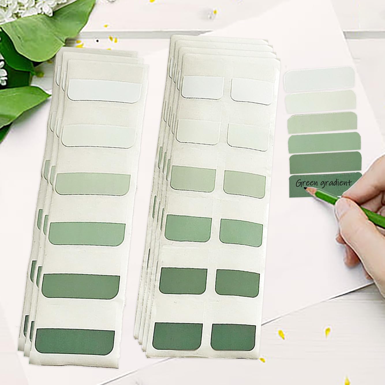 Potanro Book Tabs 480 PCS Annotation Tabs Transparent Sticky Notes Tabs for Notebooks 1 Inch Repositionable Index Tabs for Annotating Books and File Classification (Medium)