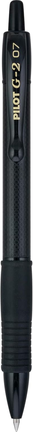 Pilot, G2 Edge Premium Gel Roller Pens, Fine Point 0.7 mm, Black, Pack of 12