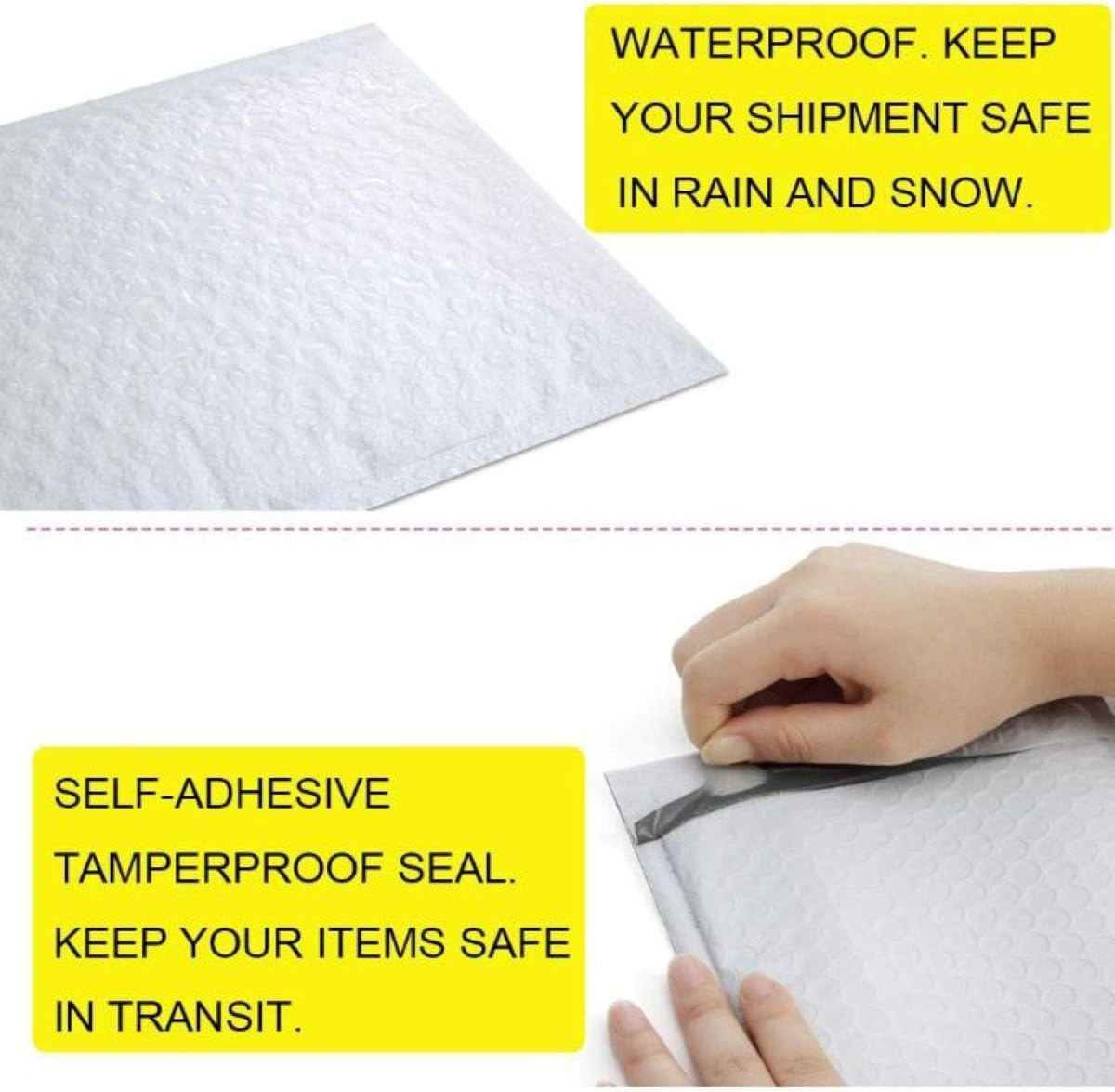 Secure Seal #2 8.5x12 Poly Bubble Mailers | Padded Shipping Envelope Mailers (Pack of 100)