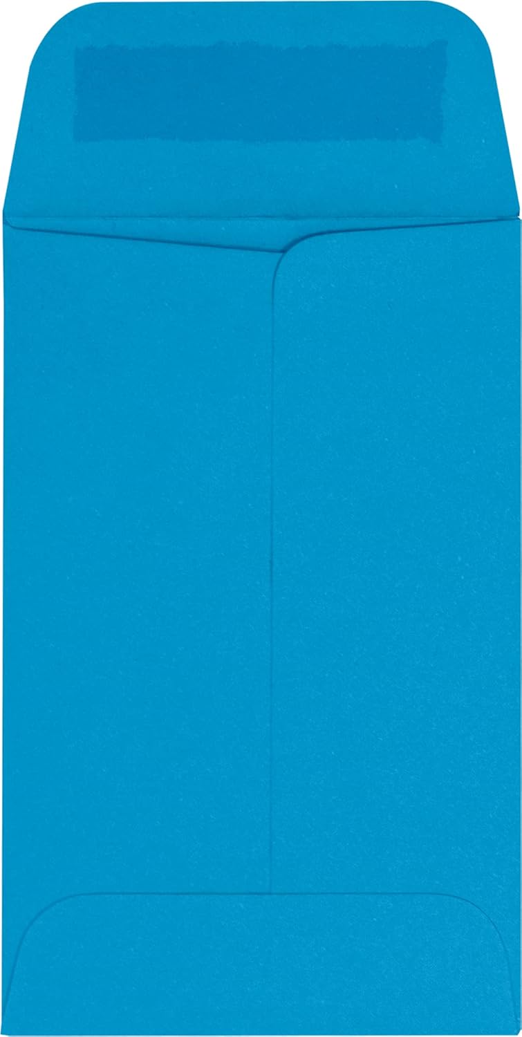 LUXPaper #1 Coin Envelopes | 2 1/4" x 3 1/2" | Pool Blue | 80lb. Text | 250 Qty