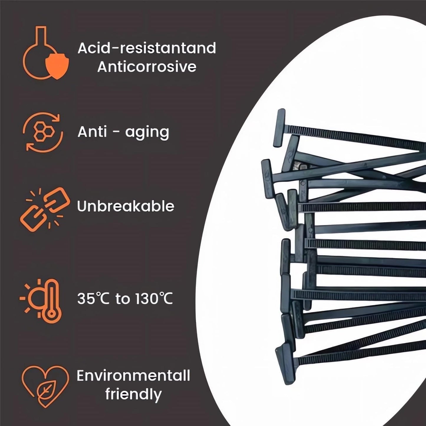 Automotive Zipper Clips,100 PCS Nylon Universal Cable Tie Buckle, Heavy Duty Self Locking Zip Tie Rivet Holder with Pin&Button Design,Multifunctional Cable Buckle for Car Daily Repair