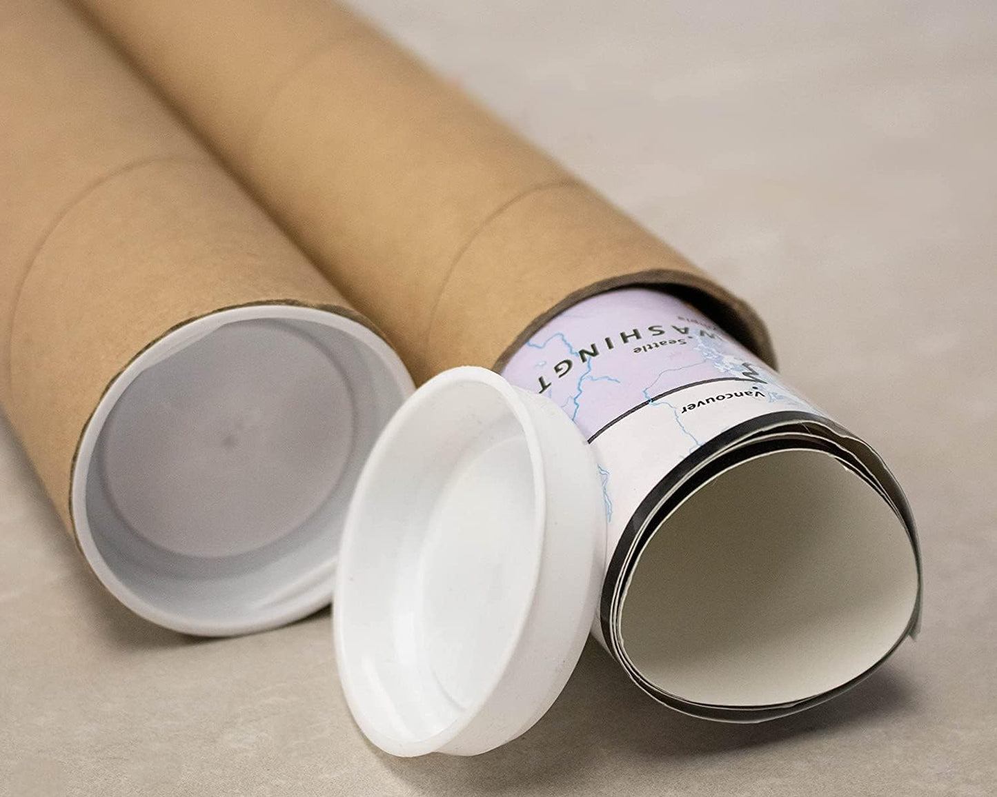 MagicWater Supply Mailing Tube - 2 in x 30 in - Kraft - 1 Pack - for Shipping and Storage of Posters, Arts, Crafts, and Documents