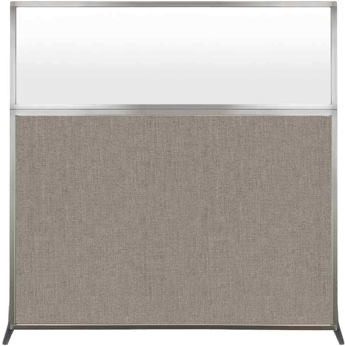 Versare Hush Screen Portable Room Divider | Workstation Wall Divider | Freestanding Privacy Hush Panels | Frosted Windows | Fabric Office Divider Screen | Great for Room Separation