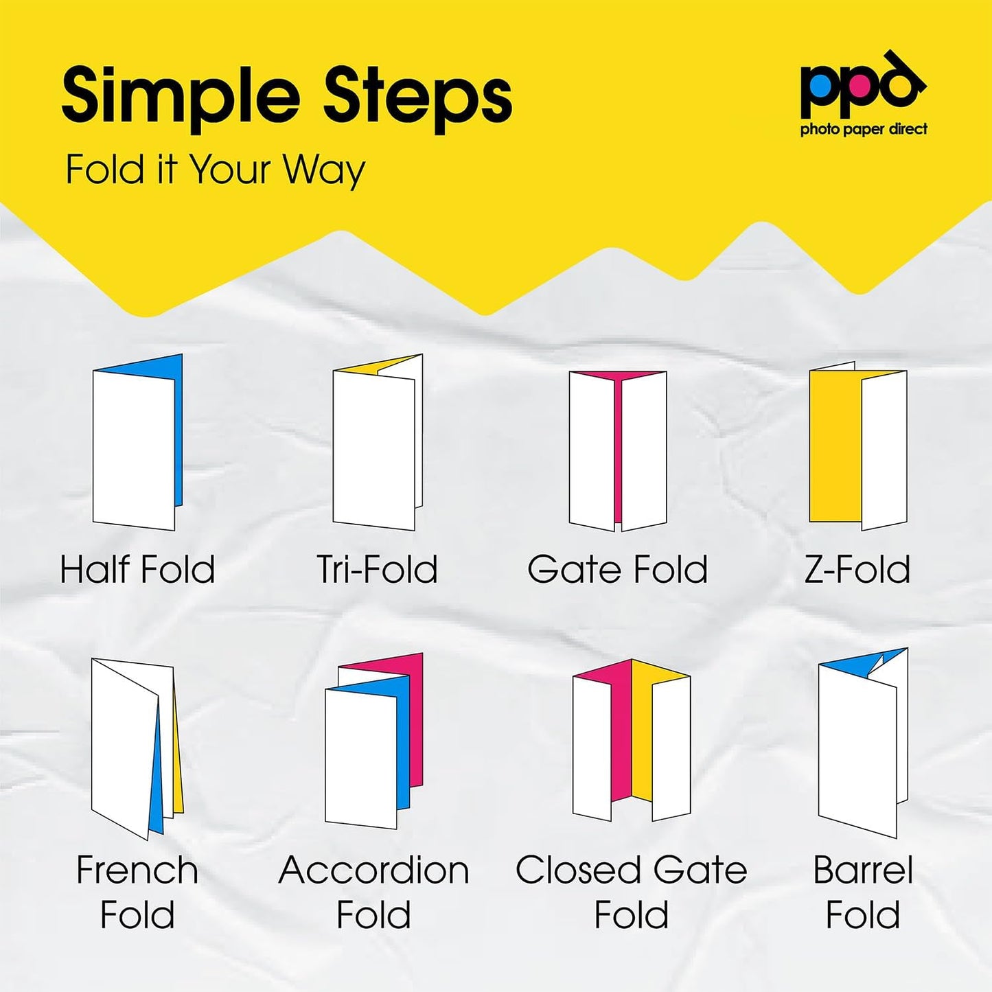 PPD Double Sided Photo Paper, Glossy Brochure Paper 8.5 x 11 for Inkjet Printer, 140 gsm, 6.2 mil Thick for Magazine, Flyer, Presentation, Program, Instant Dry & Water Resistant (50 Sheets)
