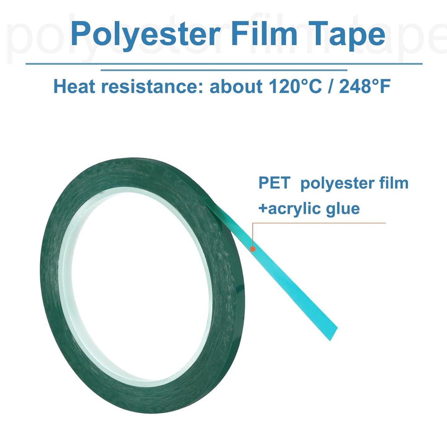 uxcell 3pcs 1/4" x 60 Yard Graphic Tape Whiteboard Grid Marking Tape Pinstripe Chart Line, Green