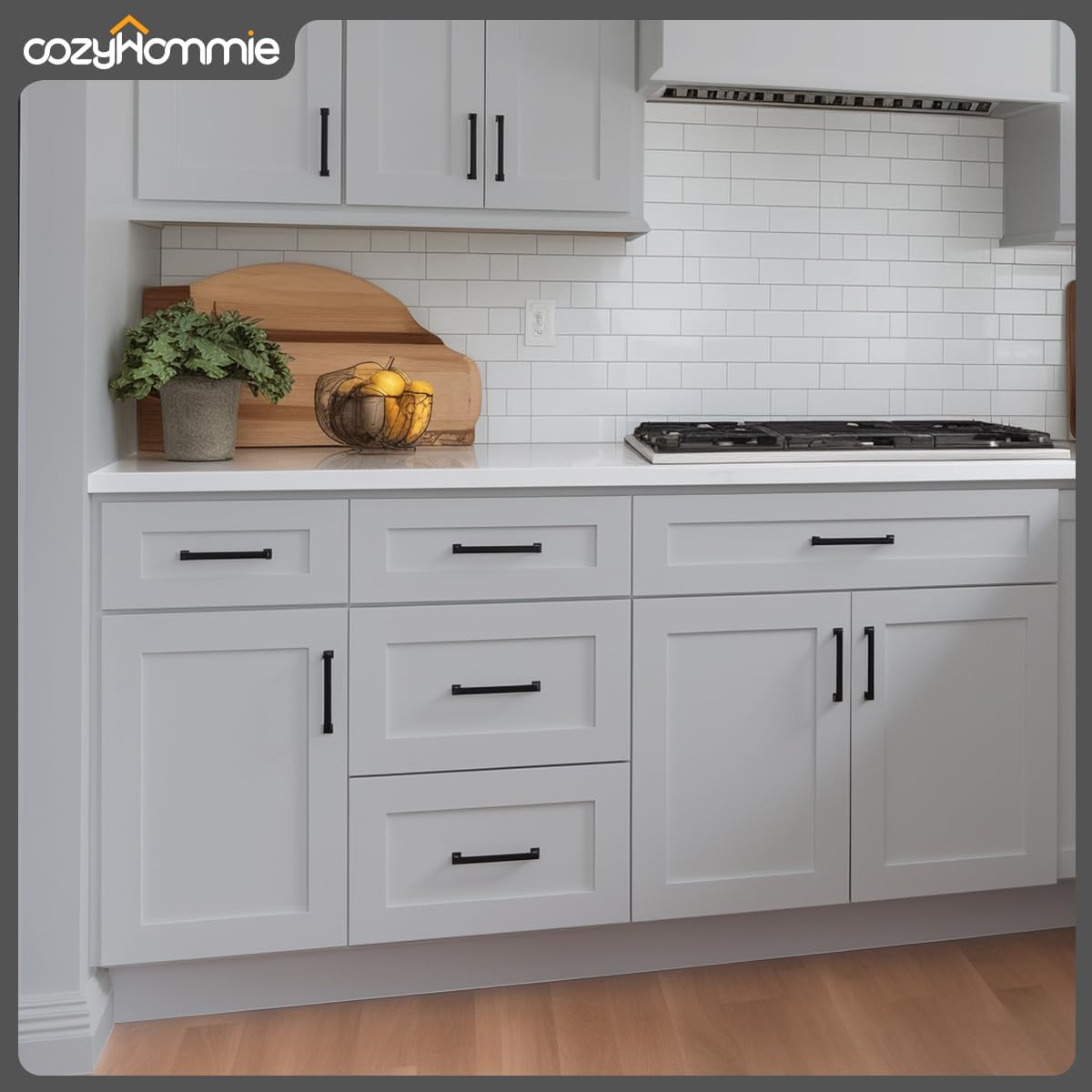 Shaker Style Grey RTA Base Drawer Cabinet by Solid Wood for Kitchen, Bathroom, Bedroom or Office with 3 Drawers and Soft Close(18" W x 24" Depth x 34-1/2" H)