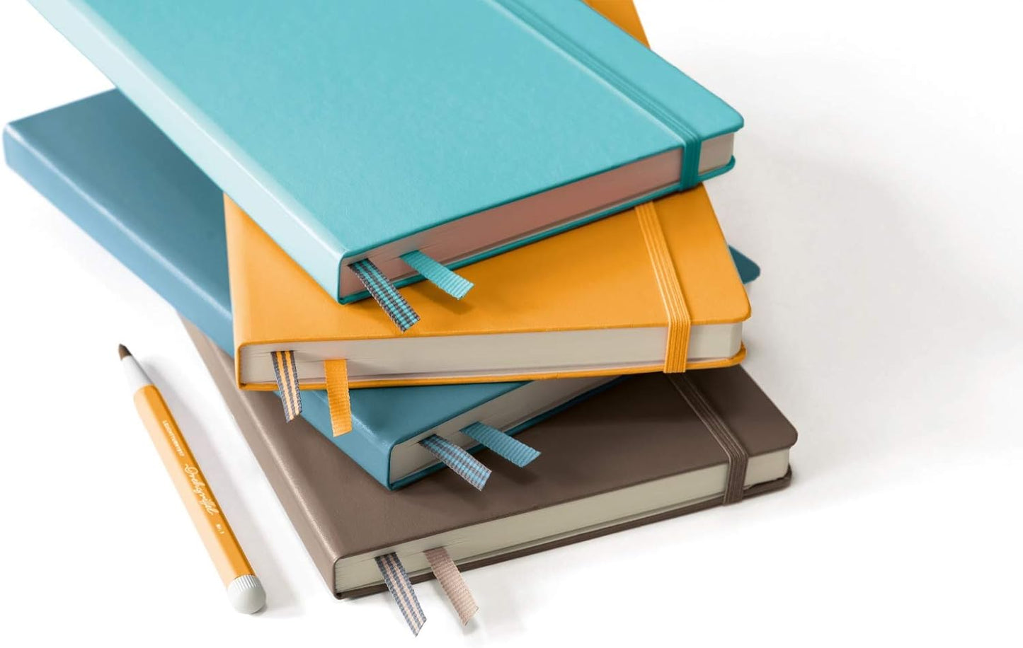 LEUCHTTURM1917 - Notebook Hardcover Medium A5-251 Numbered Pages for Writing and Journaling (Stone Blue, Plain)