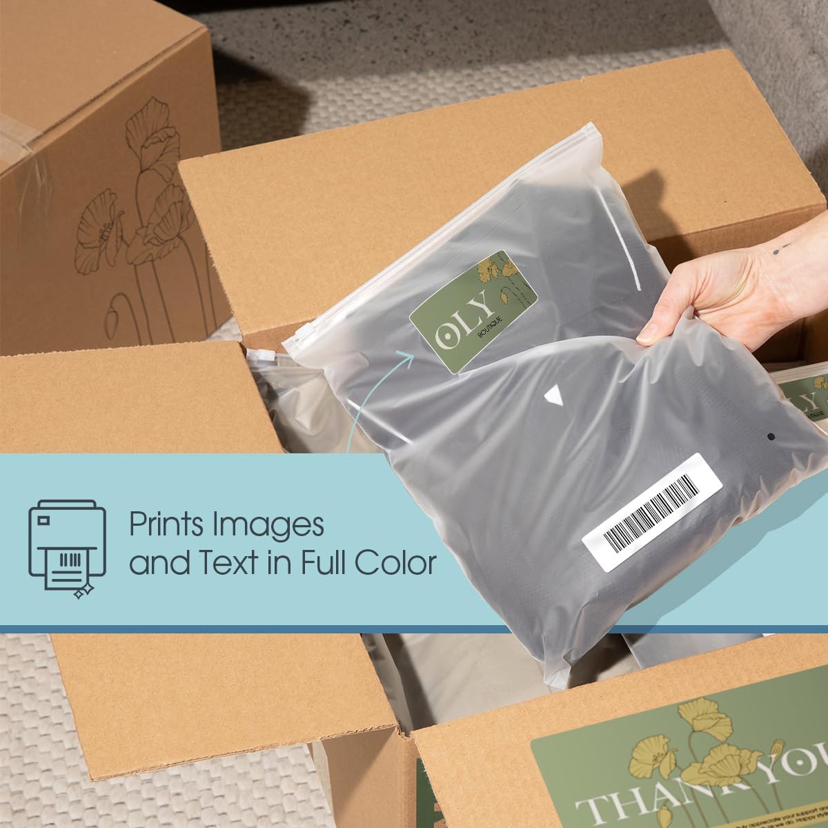 4" X 2 1/2" Printable Shipping Address Labels Compatible with Inkjet and Laser Printers - 100 Sheets, 800 Total Matte White Paper Stickers for Mailing Packages and Envelopes - Spartan Industrial