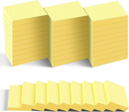 Mini Sticky Notes 1.5x2 in, 36 Pad Yellow Strong Adhesive Post, Suitable for School, Home, Office, Clean Removal