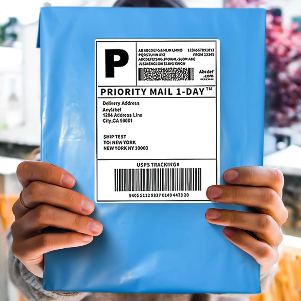 POLYSELLS 100 pcs 7.5x10.5 Inches Blue Poly Mailers Shipping Envelopes, Strong Adhesive Sealing, Waterproof, and Tear-resistant Postal Mailing Bags for Clothing, Books, and Accessories