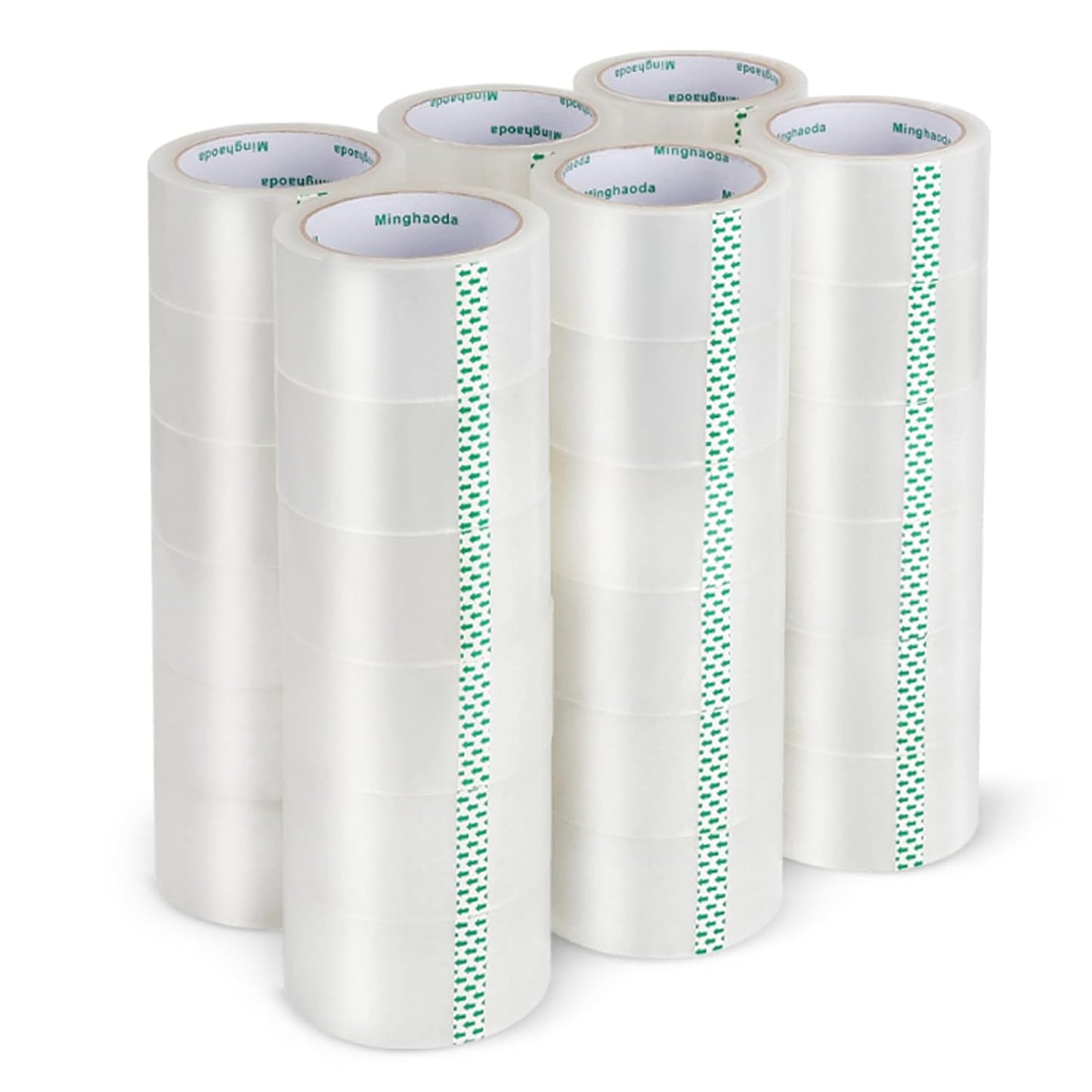Clear Packing Tape (36 Rolls), Heavy Duty Packaging Tape for Shipping Packaging Moving Sealing, 2 inches Wide, 65 Yards Per Roll