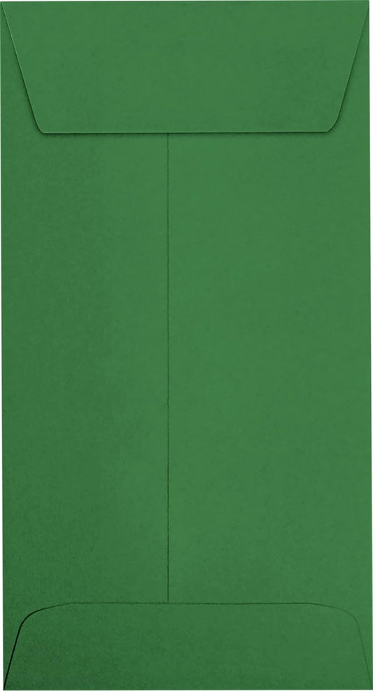 LUXPaper #7 Coin Envelopes | Peel & Press | 3 1/2" x 6 1/2" | Holiday Green | 80lb. Text | 50 Qty