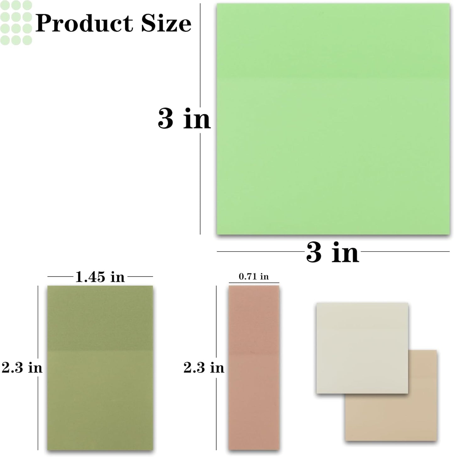 Translucent Sticky Notes, 3"x3" Cute Clear Transparent Page Flags Book Markers Stickers, Planner Accessories Sticky Notes, Bible Journaling Study Office School Supplies