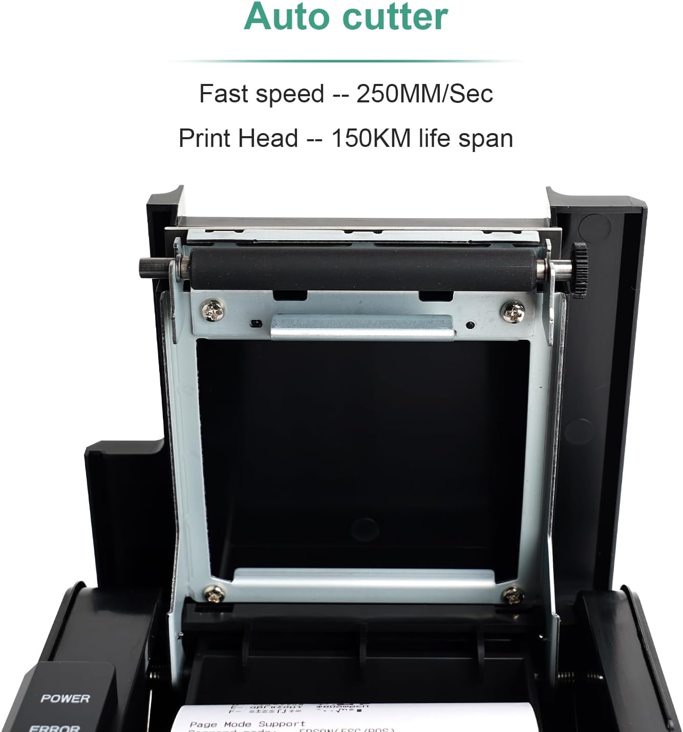 Rongta Kitchen Restaurant POS Printer RP850P, 80mm Thermal Receipts Printer with Auto Cutter, USB Serial Ethernet for ESC/POS, Support Windows/Mac Cash Drawer, No Bluetooth, No Square