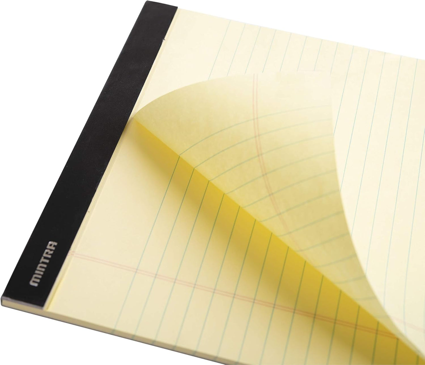 Mintra Office Legal Pads - ((BASIC CANARY 6pk, 8.5in x 11in, WIDE RULED))