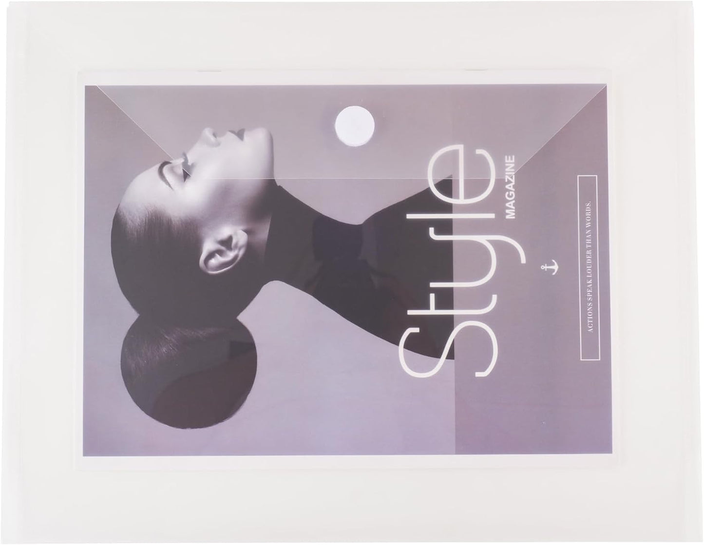 11 x 14 Large Clear Plastic Envelopes Document File Storage Holder 40 Pack Hook Loop Closure