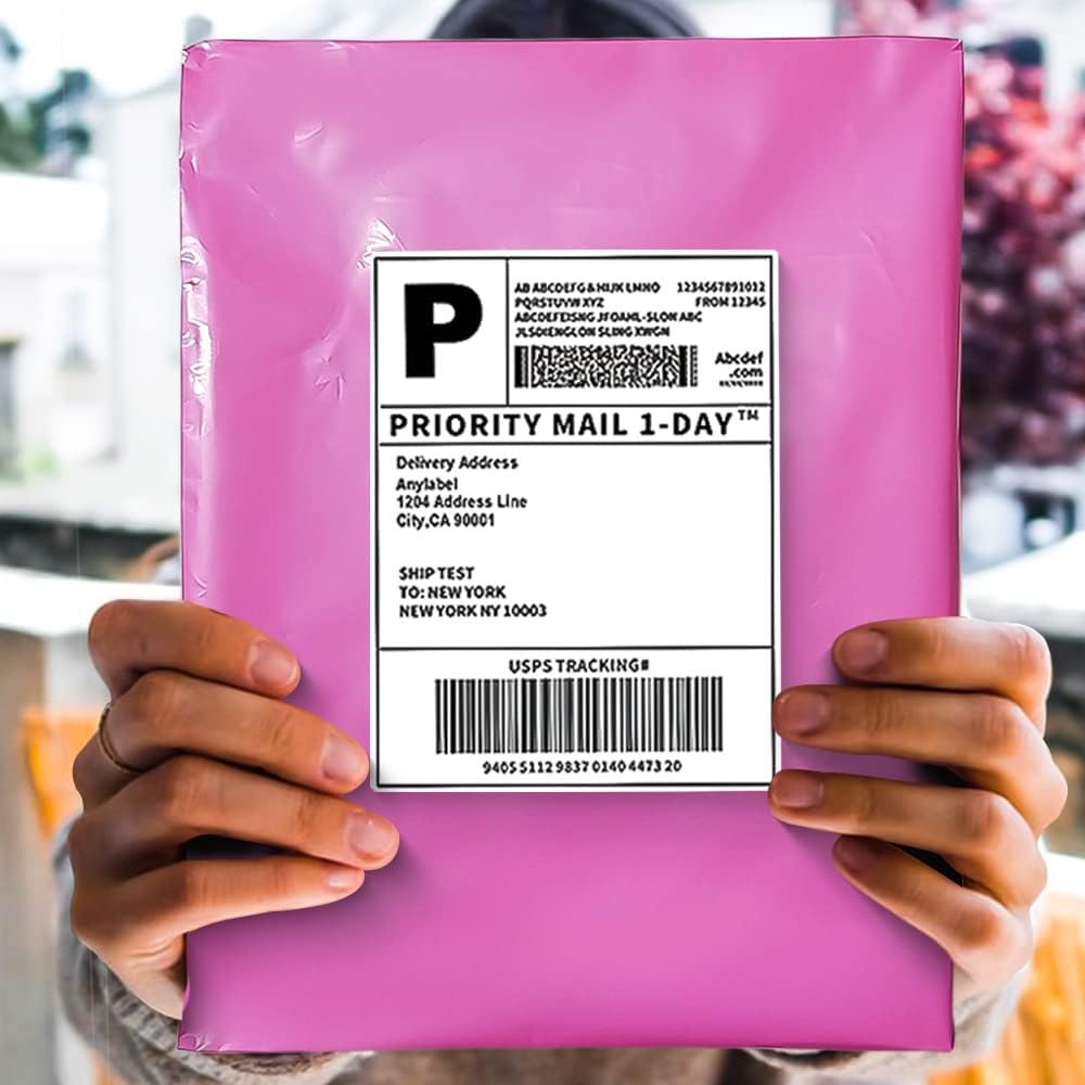 POLYSELLS 4000 pcs 10x13 Inches Pink Poly Mailers Shipping Envelopes, Strong Adhesive Sealing, Waterproof, and Tear-resistant Postal Mailing Bags for Clothing, Books, and Accessories