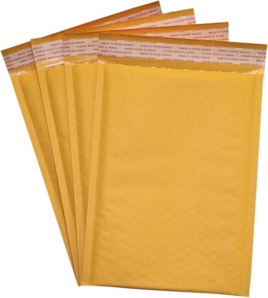 Secure Seal #4 9.5x14.5 Kraft Bubble Mailers Padded Shipping Envelopes (Pack of 400)