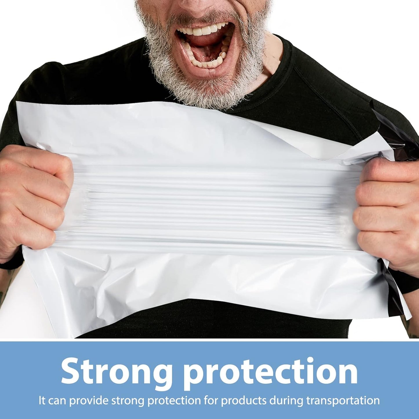 Metronic 300 Pcs Poly Mailers 12x15.5, Medium Size Shipping Bags for Small Business Supplies,White Poly Mailer Bags for Clothing Packing Supplies, Strong Adhensive Shipping Mailing Envelopes Self Seal