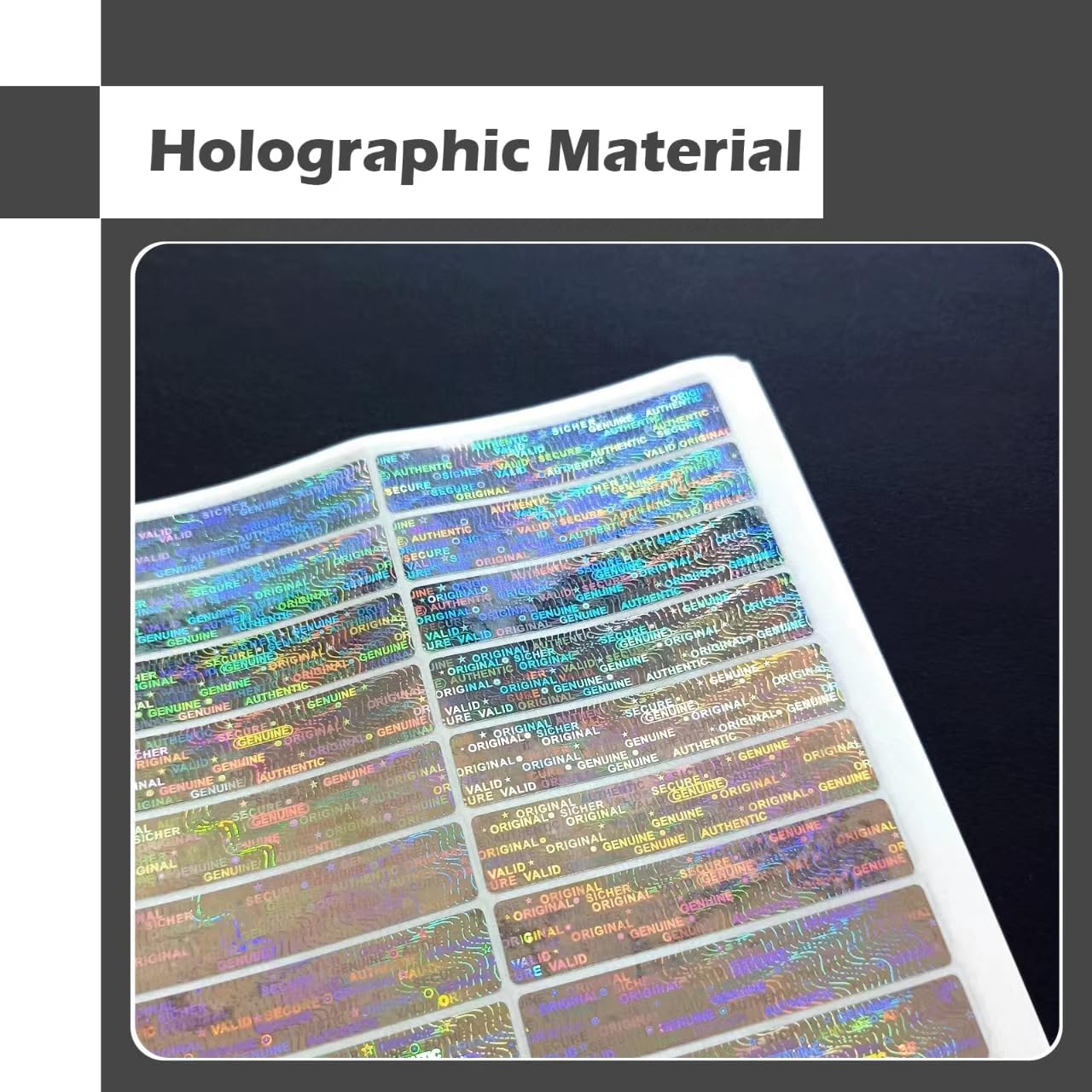 450pcs Hologram Warranty Void Labels, Tamper Proof Evident Sticker, Genuine Authentic Holographic Security Seal（2x0.4inch,Silver…