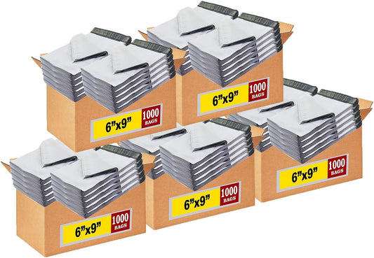 iMBAPrice® 5000 6x9 White Poly MAILERS ENVELOPES Bags 6 x 9