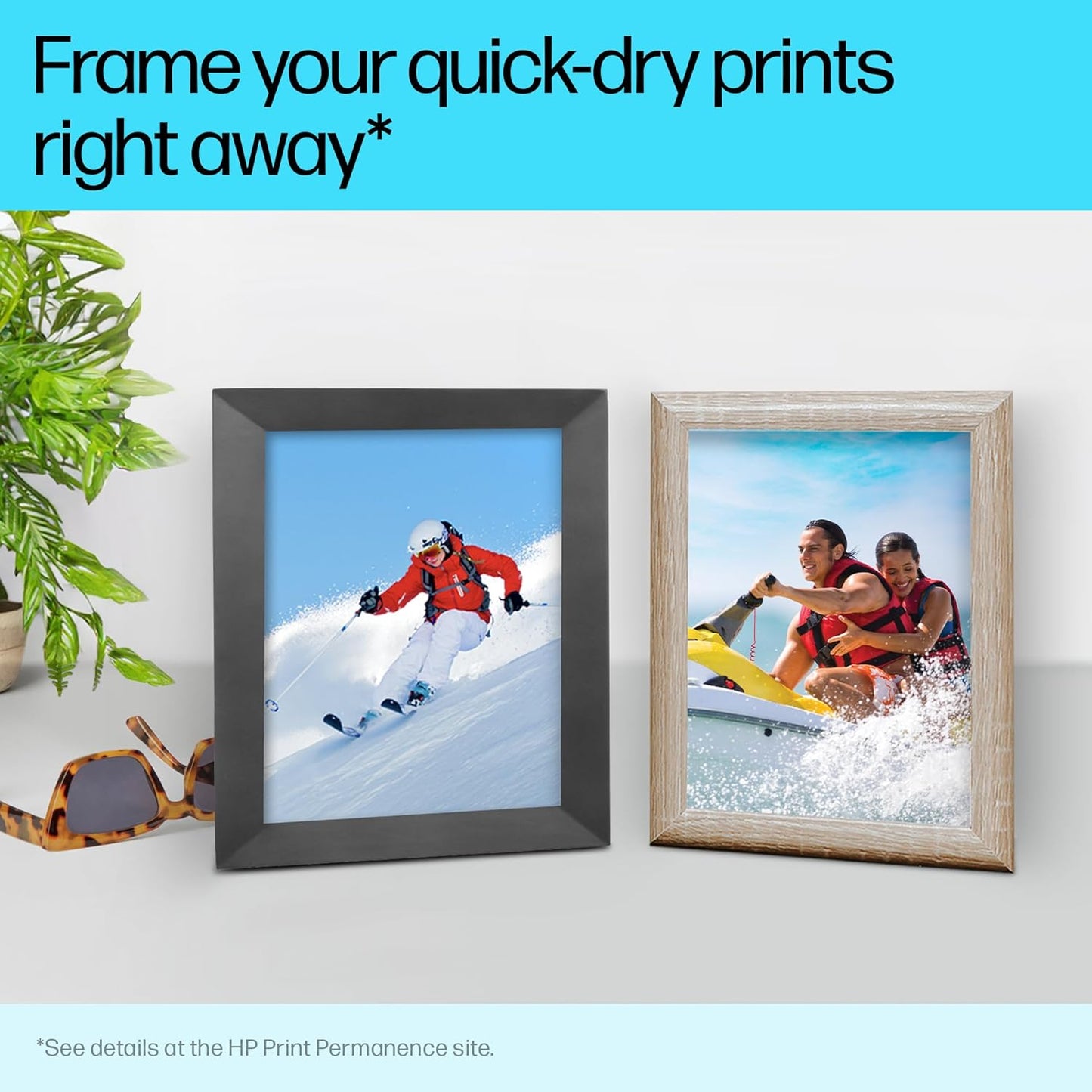 HP Premium Plus Photo Paper, Glossy, 8.5x11 in, 50 sheets (CR664A), White, Pack 1