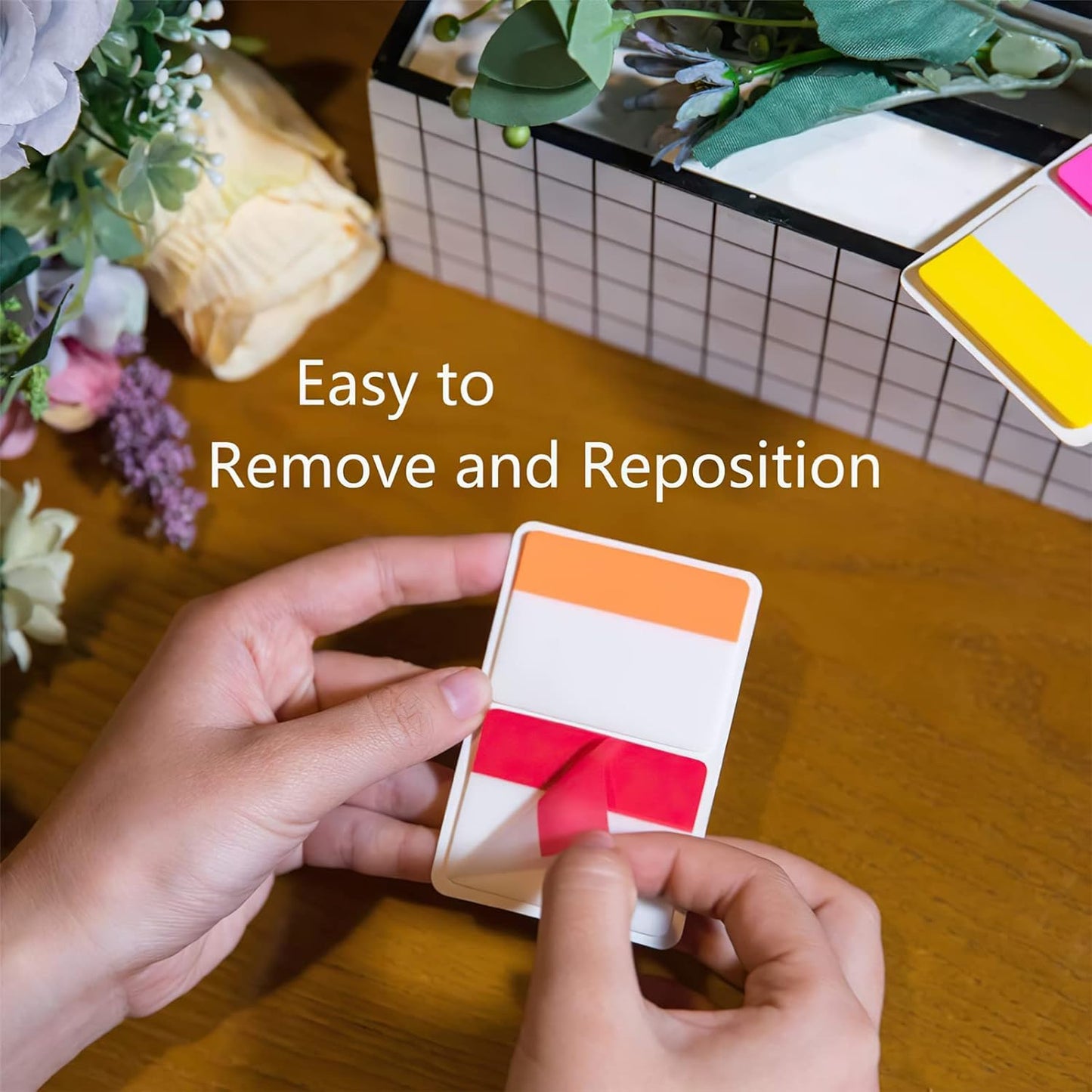 KICNIC Sticky Tabs 480 Pcs, Adhesive Book Tabs, Removable Page Markers, 1 Inch, 2 Inch Annotation Tabs, Labels for Books, Notebooks, Files, Binders, Bible,Flags for Office and School Use(10 Colors)