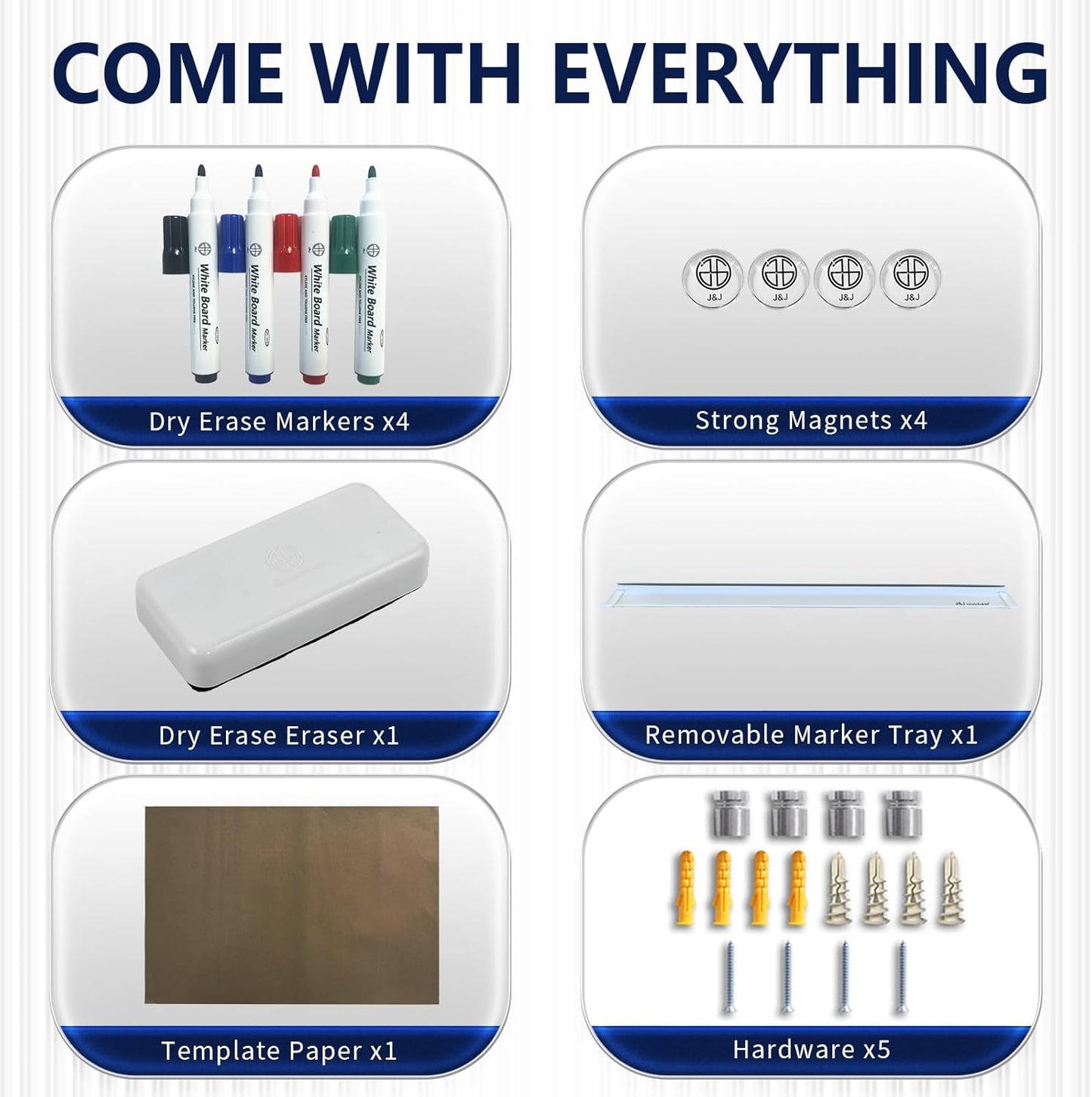 Magnetic Whiteboard Calendar, 4' x 3' Glass Wall Calendar Dry Erase Board Monthly Planner for Home, School, Office, Frameless, with Markers, Marker Tray, Eraser, Magnets