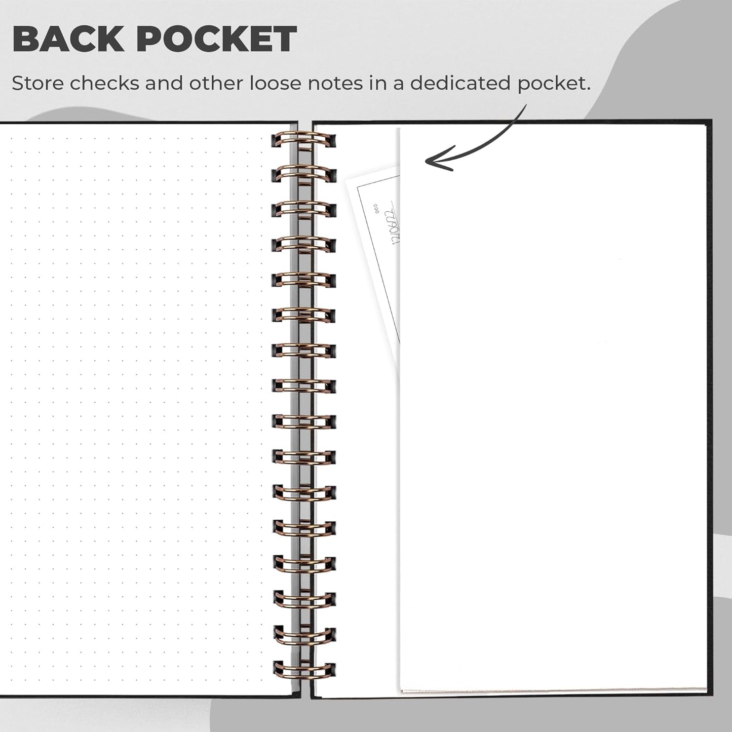 Clever Fox Check Register for Personal Checkbook – Checking Book Register – Checkbook Register – Accounting Ledger Book – 3968 Entry Lines, 6.1" x 8.3", Spiral Binding, Hardcover, Black