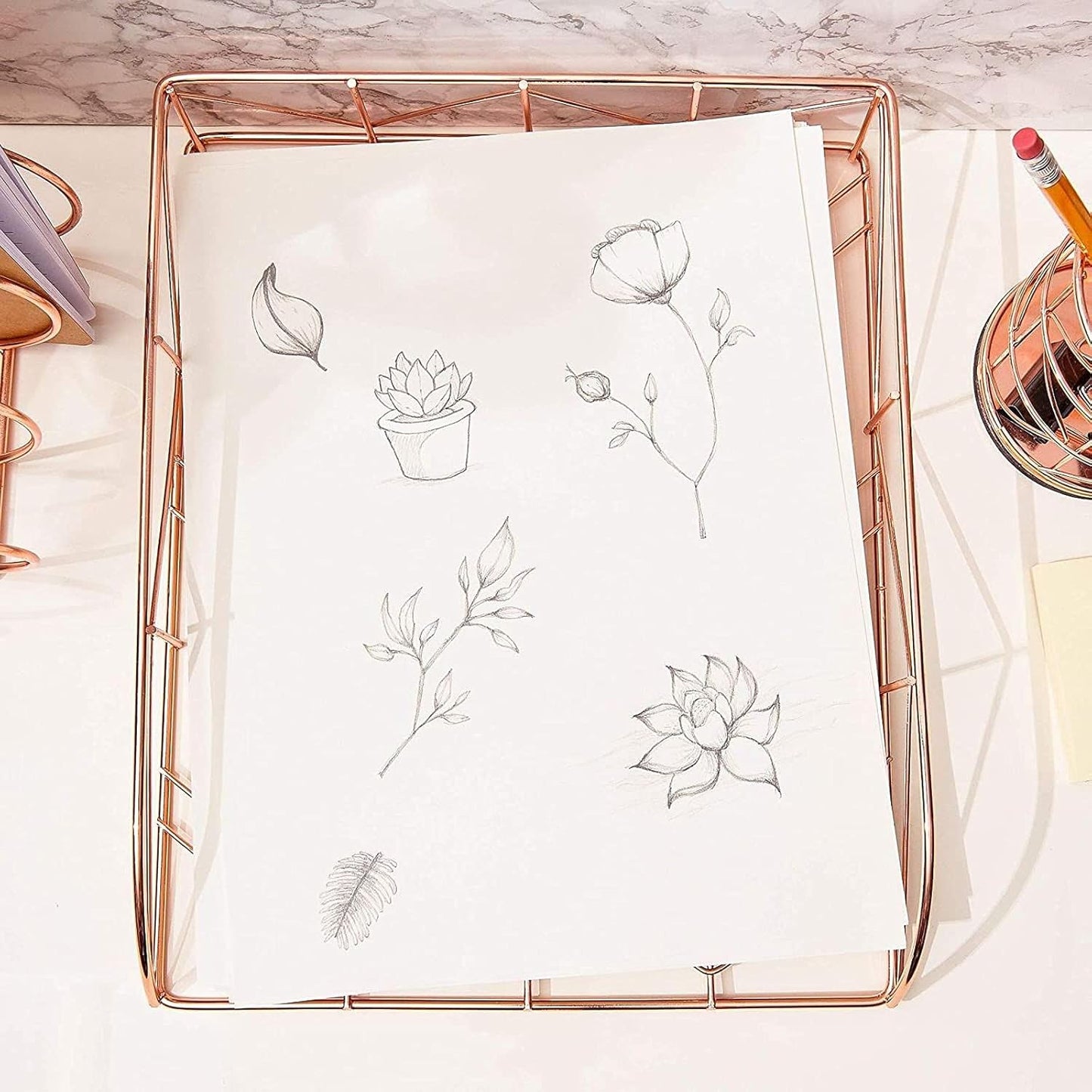 100-Pack Cold Press Bamboo Mixed Media Paper Sheets - 8.5 x 11 in Drawing Paper for Painting, Sketchbooks, Acrylic & Marker Art Supplies