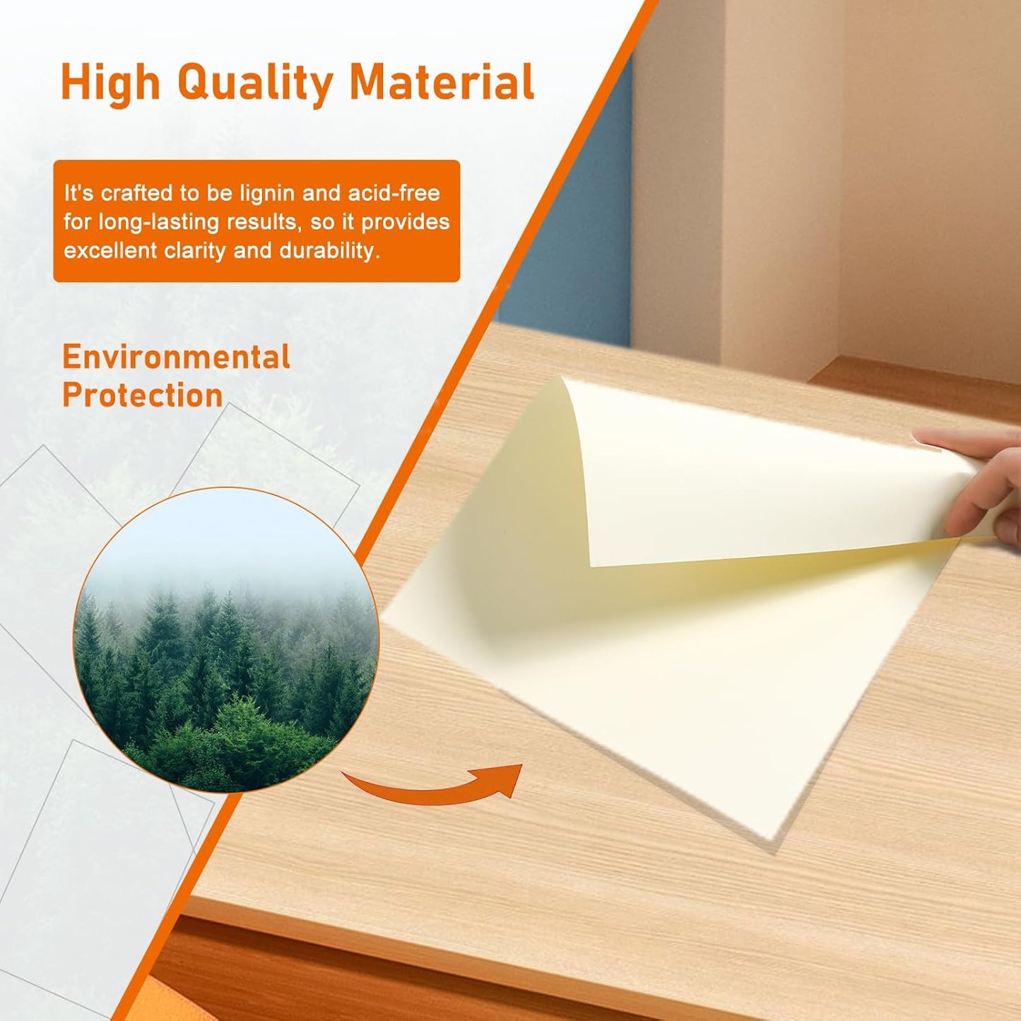 40 Sheets Cream Cardstock 8.5 x 11 Off White Paper, 200gsm/75lb Premium Ivory Card Stock Craft Paper for DIY Card Making, Wedding Invitations, Thank You Cards, Business Cards, Menus