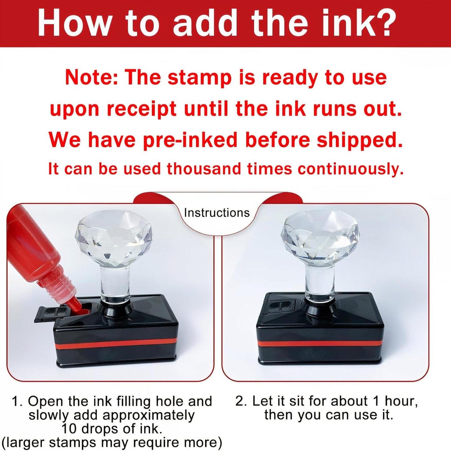 Custom Address Stamp Return Address Stamps Self Inking Personalized Teacher Stamp with Clear, Consistent Impressions