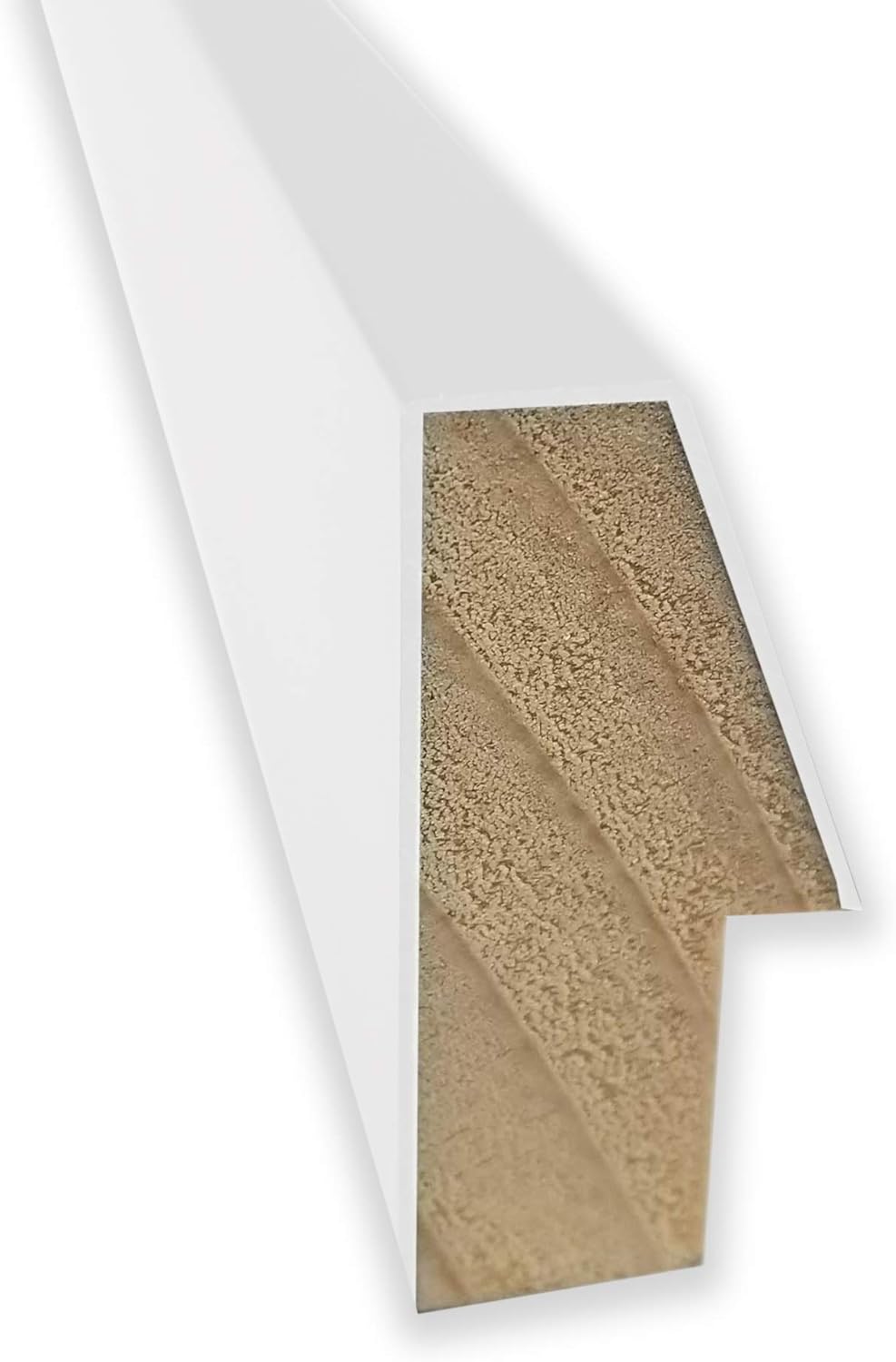 Amanti Art Natural Cork Board for Wall, 17x33 Vision Board with White Frame, Medium Corkboard Office Decor for Home Organization, Modern Corkboard Pinboard to Display Items for Home Organization in