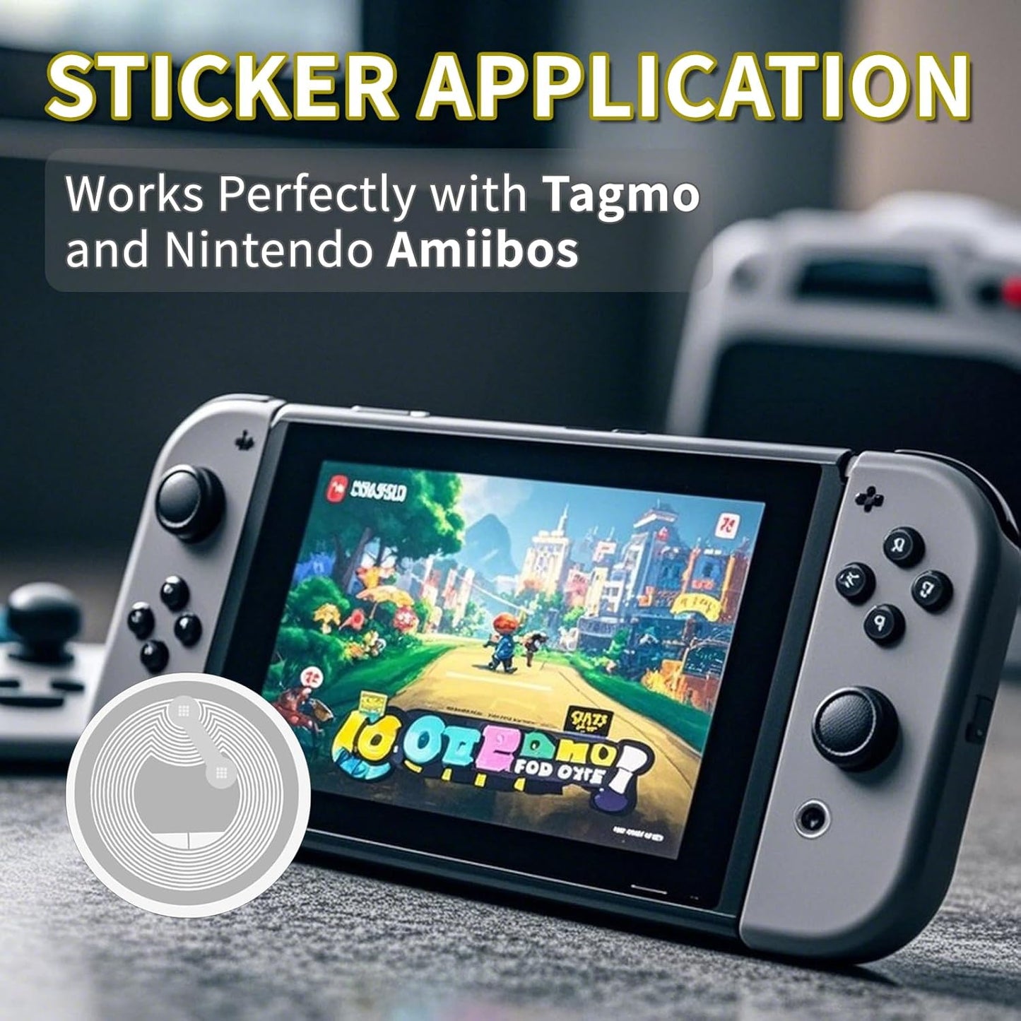 500 PCS Round NFC Tags Stickers - NTAG213 Chip, Blank, Adhesive Labels, RFID Tags, Rewritable, 137 Bytes Memory, Compatible with All NFC-Enabled Smartphones and Devices