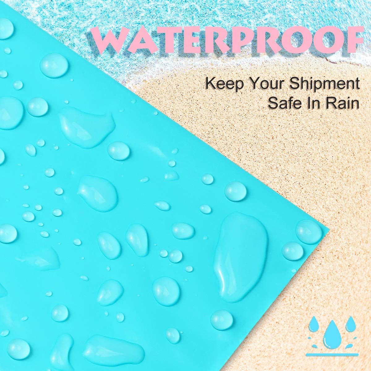 UCGOU Poly Mailers 19x24 Inch Teal 100 Pack Extra Large Shipping Bags Strong Thick Mailing Envelopes Self Seal Adhesive Waterproof and Tear Proof Boutique Postal for Clothing Quilt and More