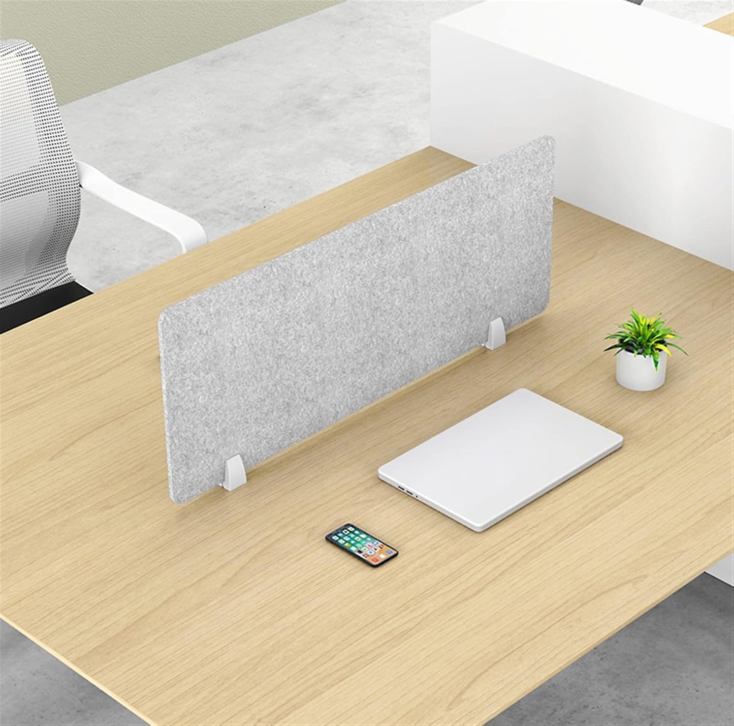 Icegrey Acoustic Desk Divider Privacy Panel Removable Sound Absorbing Desk Partition Board with 2 Clips for Student Call Centers Offices Braries Classrooms Library, Dark Green, 23.4x11.7"