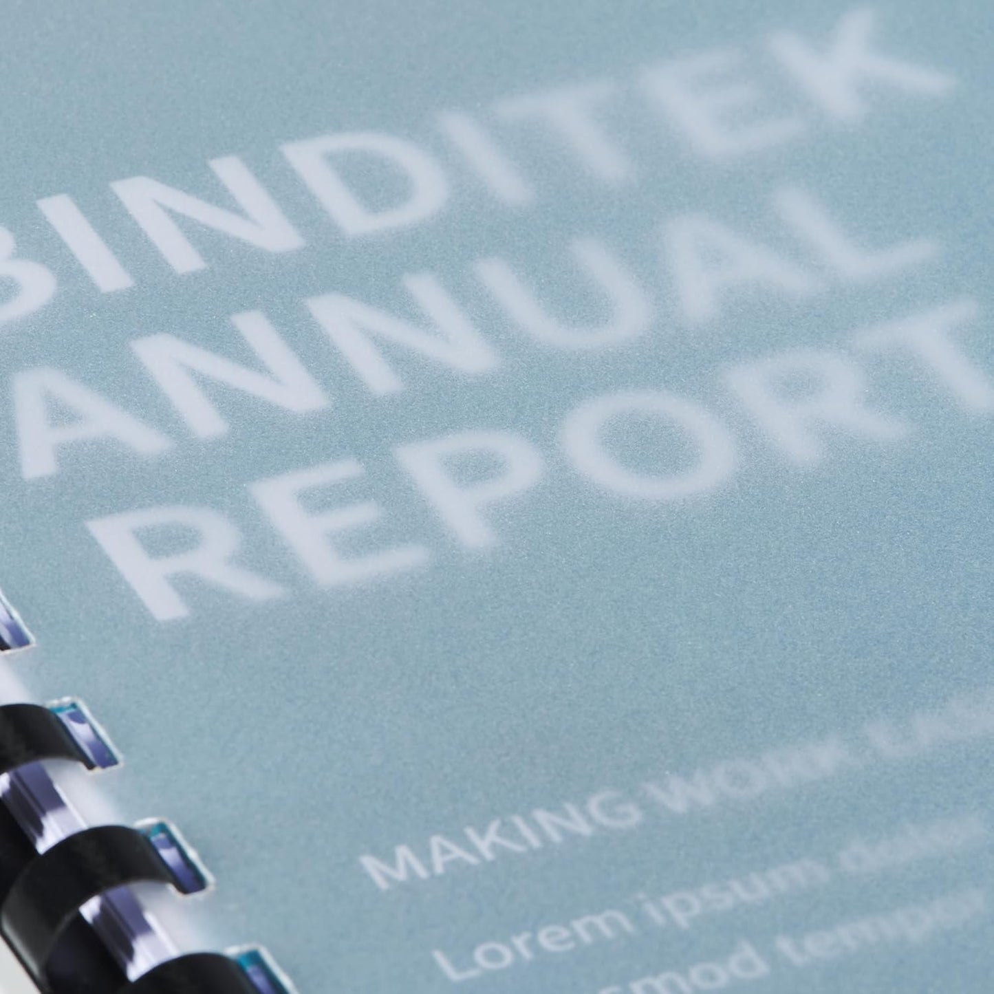 Binditek 50 Pack 20 Mil Frosted Polycover, Semi-Transparent Binding Covers, 8-1/2 x 11 Inches, Lightly Textured Sand Finish, Square Corners, Unpunched