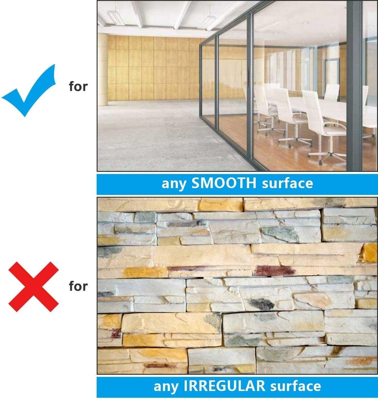 AFMAT Dry Erase Board Sticker, 48 x 36 inches White Board Wallpaper, Dry Erase Sticker for Wall, 4' x 3' Peel and Stick Whiteboard Contact Paper, Adhesive Whiteboard Roll, No Ghost, 3 Markers