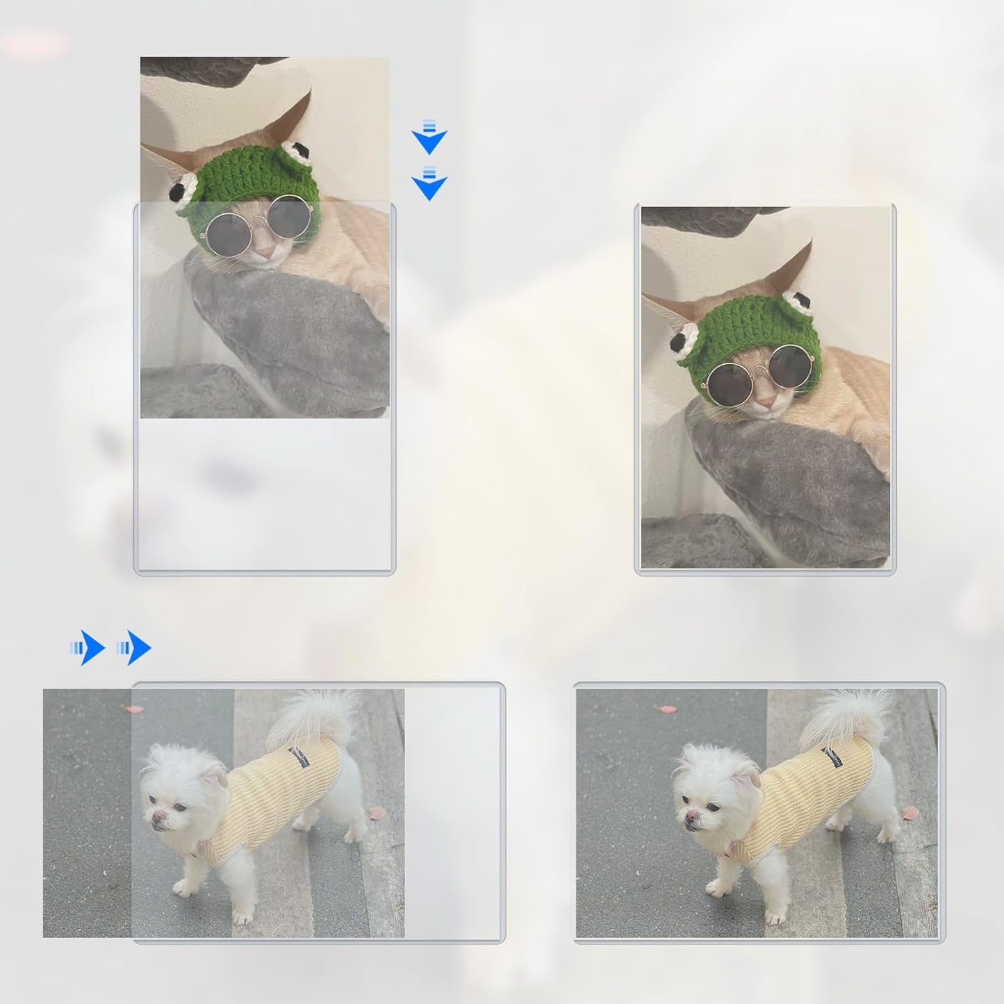 5" x 7" Photo Postcard Protectors, Rigid Hard Print Protectors, Clear Waterproof Protectors, Paper Sleeves Photo Plastic Sleeves Document Holder, Memories and Collectibles Storage (30 Pack)