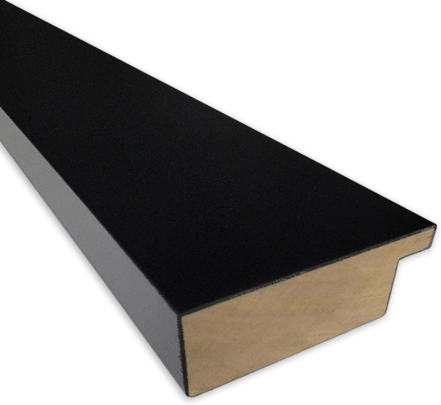 Amanti Art Natural Cork Board for Wall, 17x35 Vision Board with Black Wood Frame, Medium Corkboard Office Decor for Home Organization, Casual Corkboard Pinboard to Display Items for Home Organization