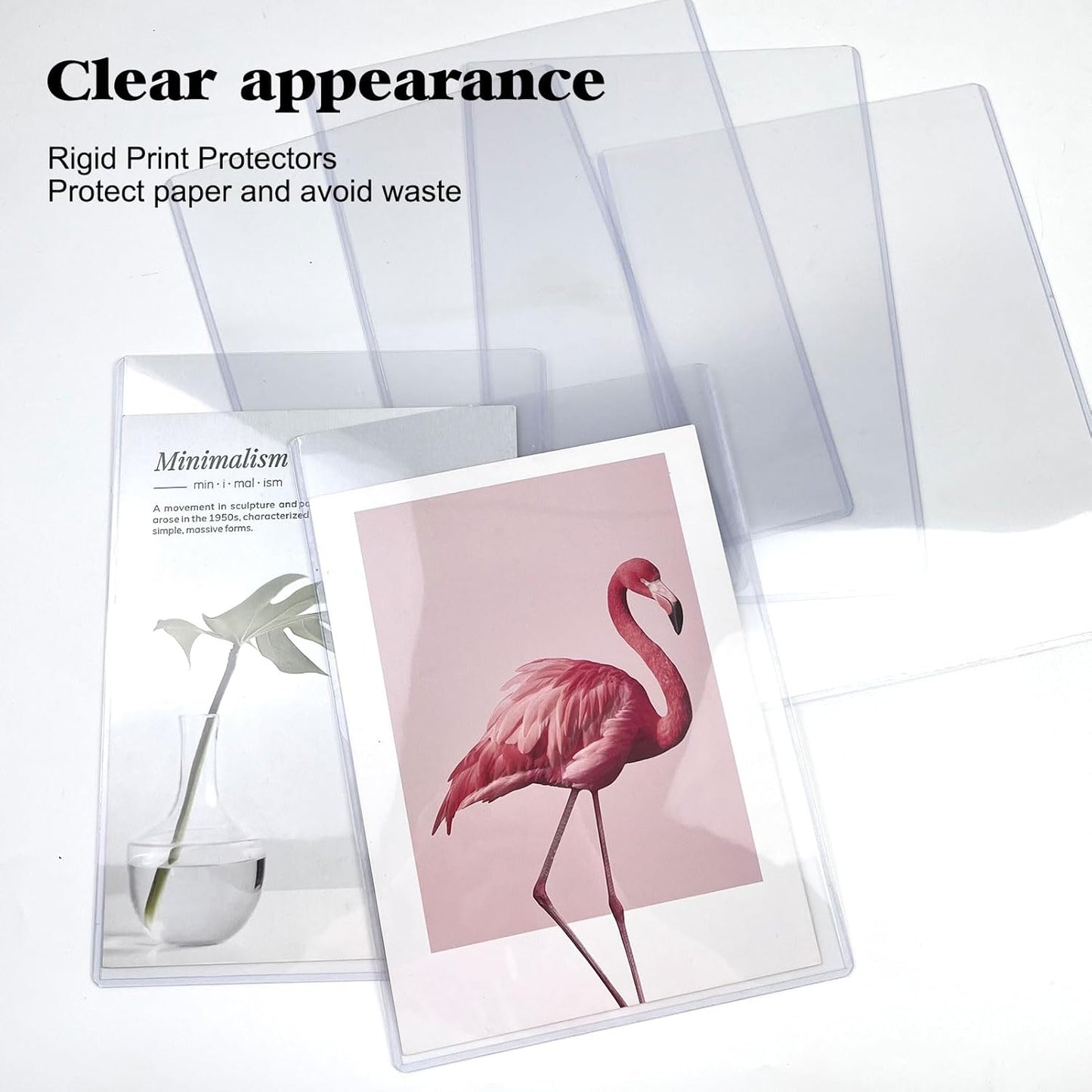 8.5" x 11" Hard Plastic Sheet Protectors, Rigid Clear Waterproof Protectors, Paper Sleeves Photo Plastic Sleeves (14 Pack)